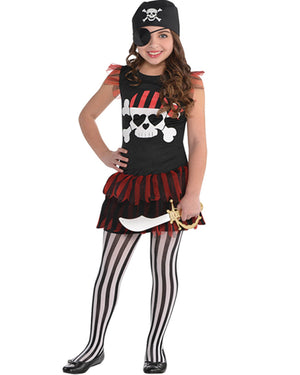 Pirate Shirt Dress Girls Costume