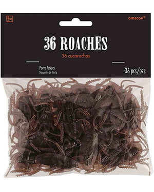 Plastic Cockroach Favors Pack of 36