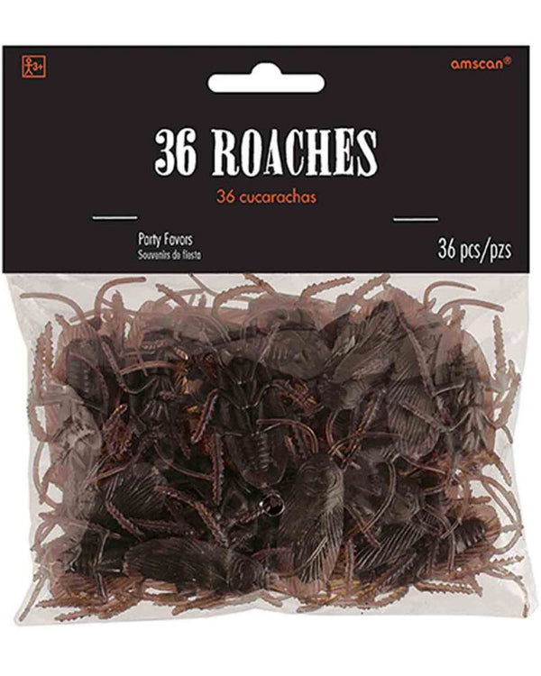 Plastic Cockroach Favors Pack of 36