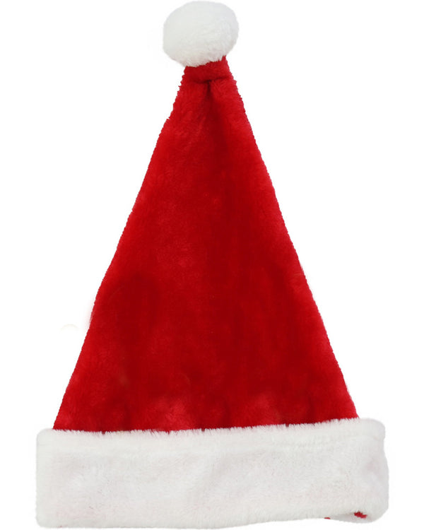 Christmas Plush Adults Santa Hats Pack of 24