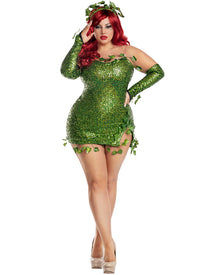 Poisonous Villain Womens Plus Size Halloween Costume