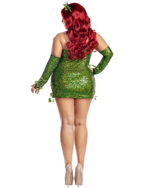 Poisonous Villain Womens Plus Size Halloween Costume
