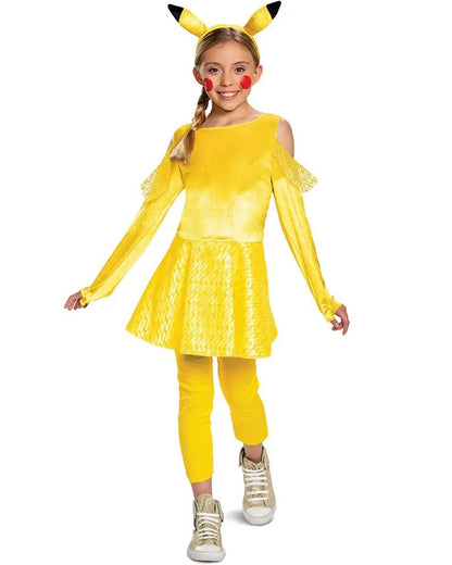 Pokemon Pikachu Dress Deluxe Girls Costume
