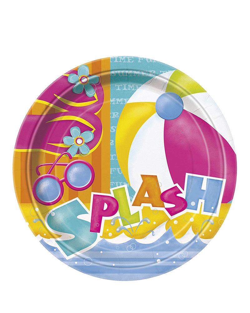 Pool Party 22cm Plates Pack of 8