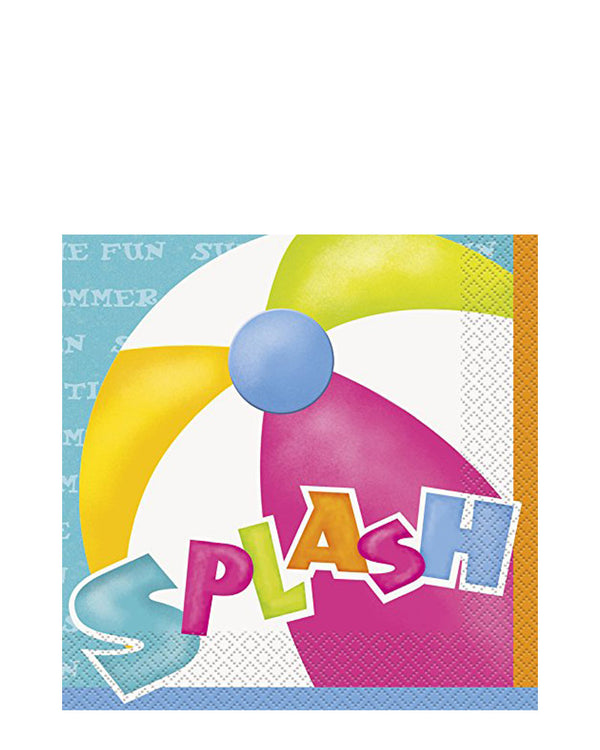 Pool Party 2ply Lunch Napkin Pack of 16