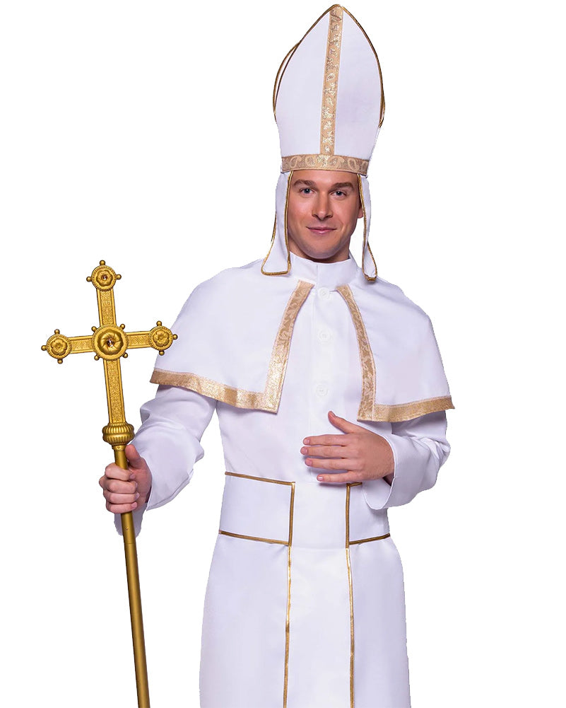White Pope Mens Costume