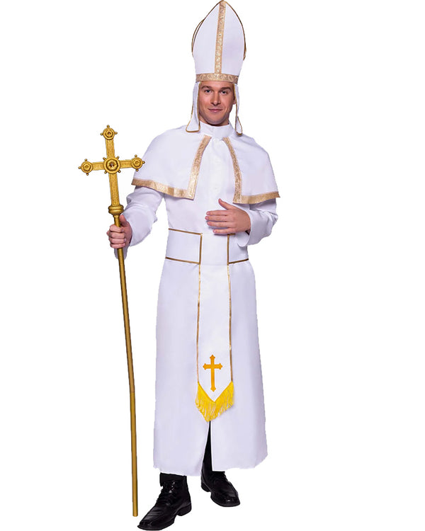 White Pope Mens Costume