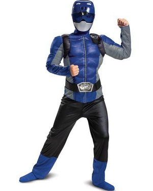 Power Rangers Blue Ranger Beast Morpher Classic Muscle Kids Costume