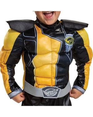 Power Rangers Gold Ranger Beast Morpher Classic Muscle Toddler Costume