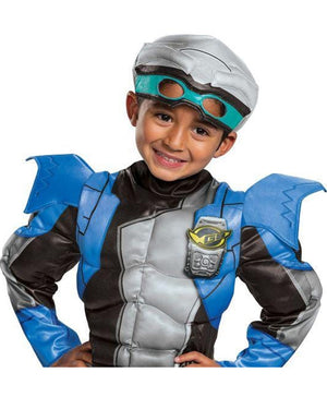 Power Rangers Silver Ranger Beast Morpher Classic Muscle Toddler Costume