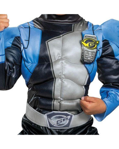 Power Rangers Silver Ranger Beast Morpher Classic Muscle Toddler Costume