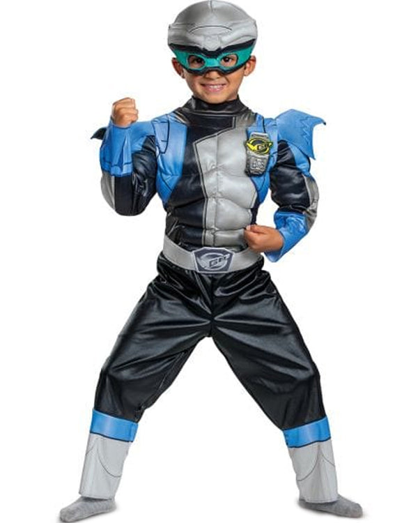 Power Rangers Silver Ranger Beast Morpher Classic Muscle Toddler Costu