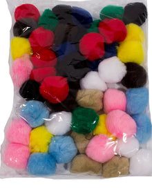 Large Pom Poms 50mm Pack of 50