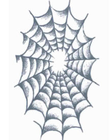 Prison Spider Web Temporary Tattoo
