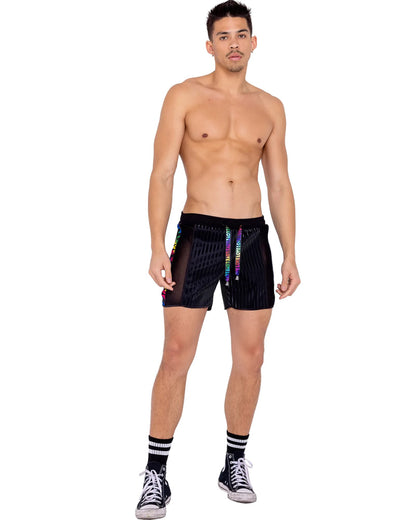 Pride Two Tone Biker Mens Shorts