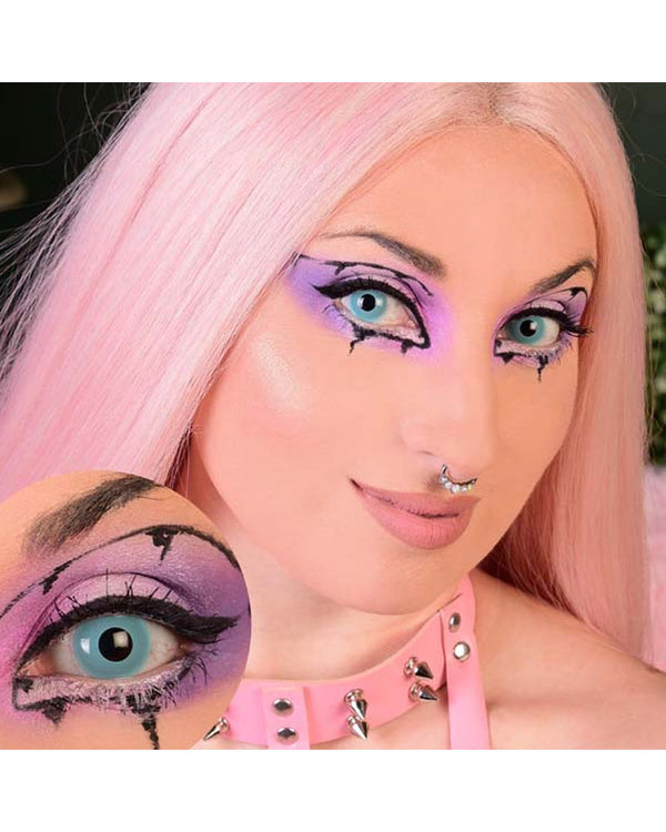 Primal 14mm Icy Blue Contact Lenses