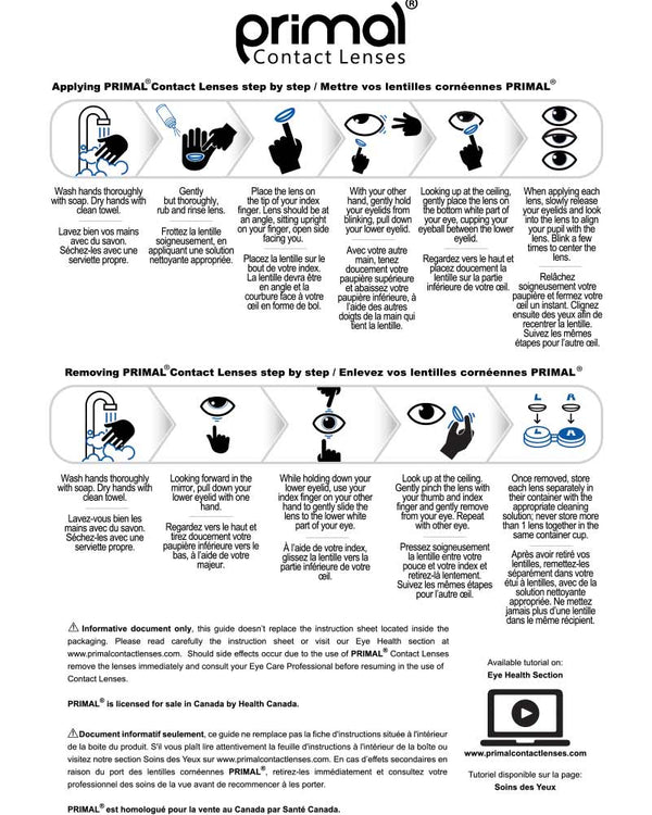 Primal 14mm Deep Purple Contact Lenses