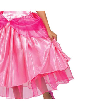 Super Mario Brothers Princess Peach Deluxe Girls Costume