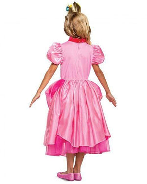 Super Mario Brothers Princess Peach Deluxe Girls Costume