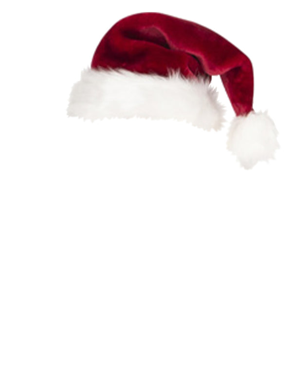 Christmas Professional Plush Crimson Santa Hat