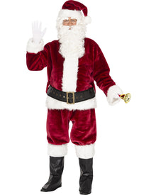 Professional Plush Santa Suit Plus Size Mens Christmas Costume