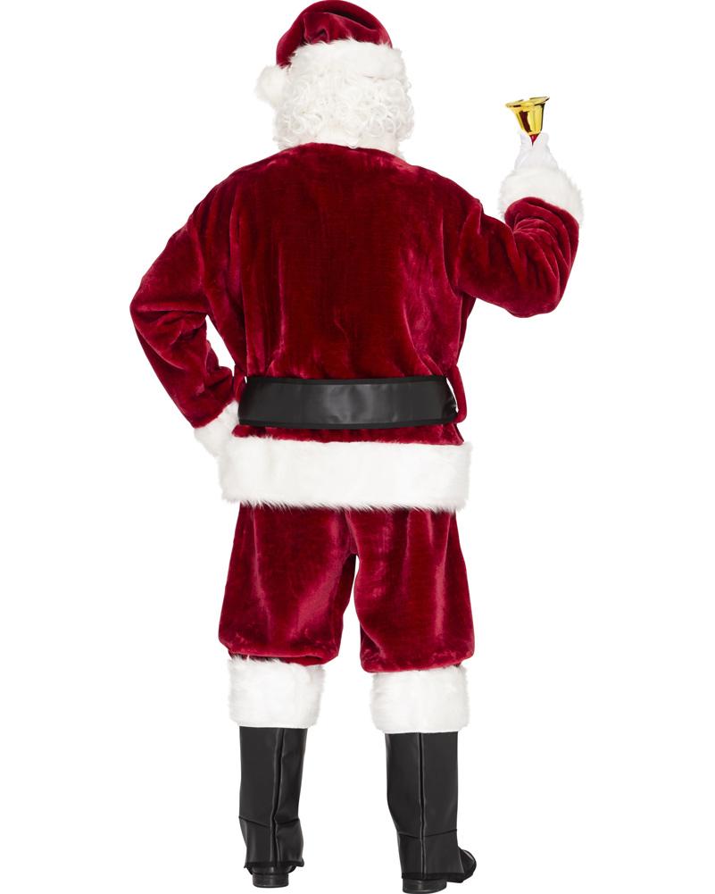 Christmas Complete Professional Santa Plus Size Suit and Accessory Bundle