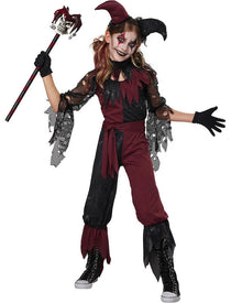 Psycho Jester Girls Halloween Costume