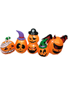 Pumpkin Family Lawn Halloween Inflatable 2.4m