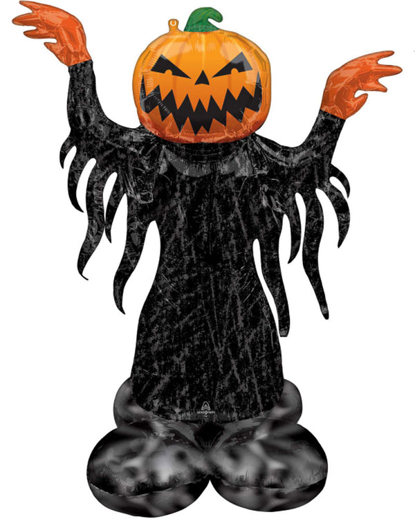 Pumpkin Head Ghost AirLoonz Balloon