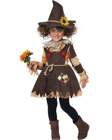 Pumpkin Patch Scarecrow Toddler Girls Halloween Costume