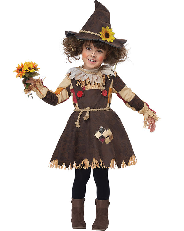 Pumpkin Patch Scarecrow Toddler Girls Costume