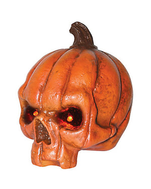 Pumpkin Skull With Led Light Up Eyes
