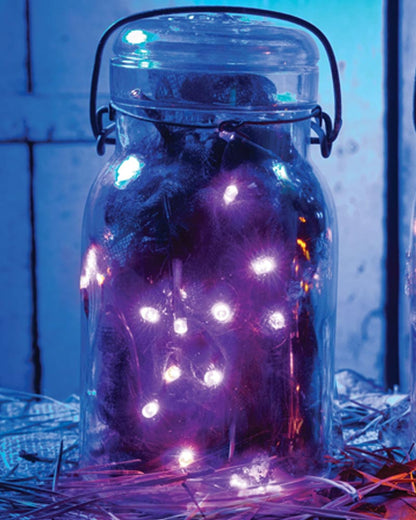 Purple Eerie LED String Lights 2.7m