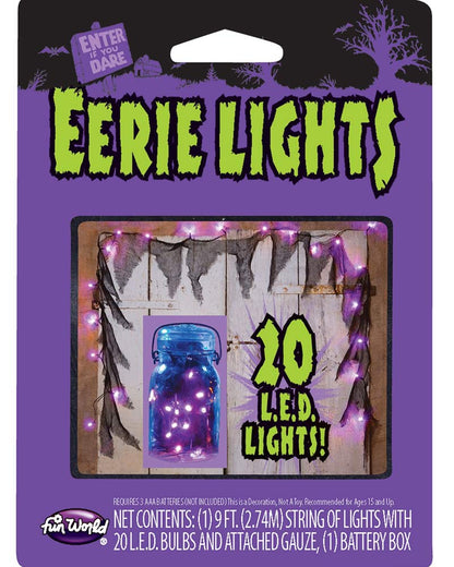 Purple Eerie LED String Lights 2.7m