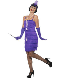 20s Purple Flapper Womens Costume