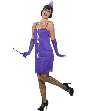 20s Purple Flapper Womens Costume