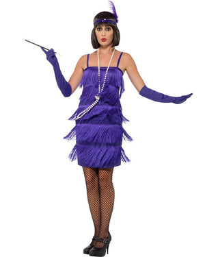 20s Purple Flapper Womens Costume