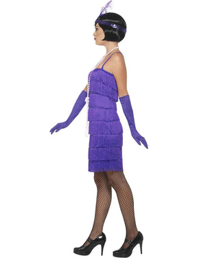 20s Purple Flapper Womens Plus Size Costume
