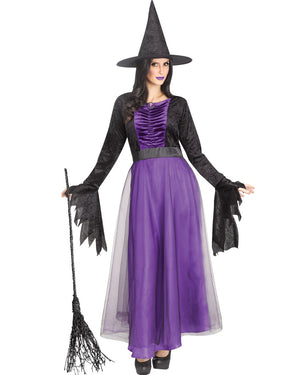 Purple Witch Womens Costume