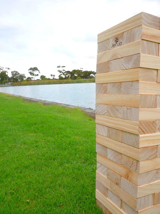 54 Piece Giant Jenjo Outdoor Wooden Block Game 63cm