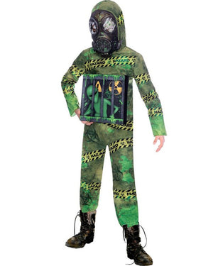 Quarantine Zombie Alien Kids Costume