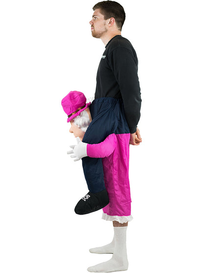 Queen Elizabeth Stuffed Piggyback Adult Costume