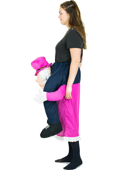 Queen Elizabeth Stuffed Piggyback Adult Costume