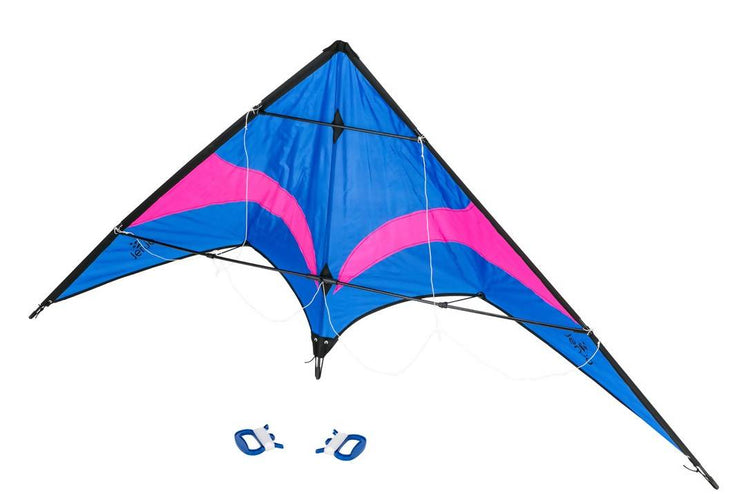 Blue and Purple Stunt Kite