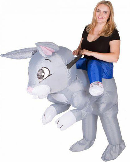 Rabbit Ride On Inflatable Adult Costume
