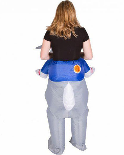 Rabbit Ride On Inflatable Adult Costume