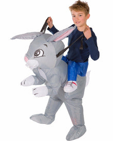 Rabbit Ride On Inflatable Kids Costume
