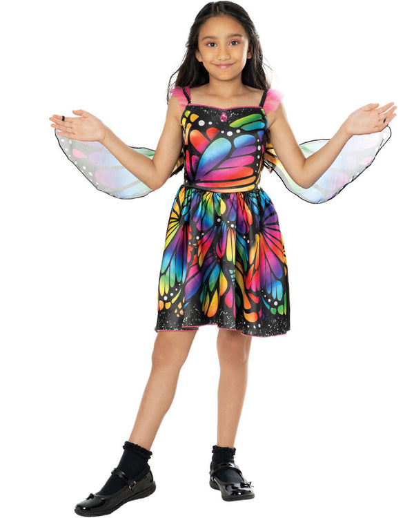 Rainbow Butterfly Girls Costume