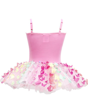 Rainbow Butterfly Tutu Dress Girls Costume