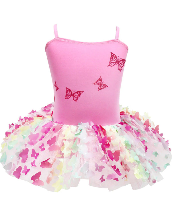 Rainbow Butterfly Tutu Dress Girls Costume
